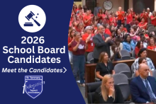 school board candidate button